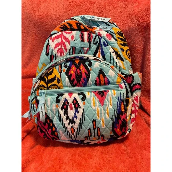 Vera Bradley Colorful Diamond Pattern Backpack Shop Vera Bradley Iconic Campus Backpack, Sig – Luggage Factory main image 2